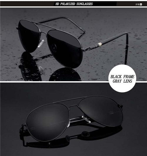 Metail Frame  Polarized  Sunglasses