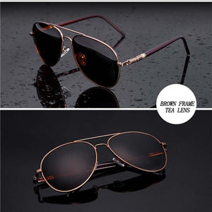 Metail Frame  Polarized  Sunglasses